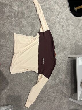 The Animals Observatory Long Sleeve Tee in Beige and Dark Brown - Kids